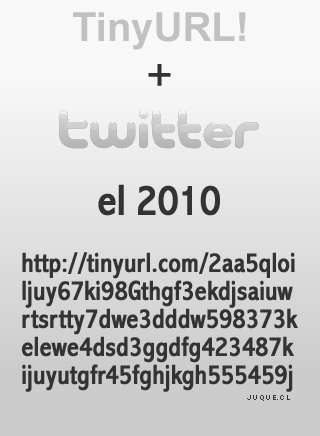 TinyURL! + twitter el 2010